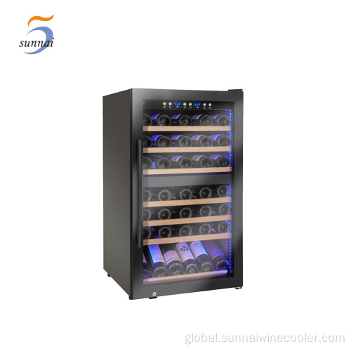 China 66 Bottle Quiet Operation Wine Refrigerator Wine Cabinet Supplier